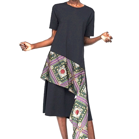 🦓Zara Ruffle Flounce Dress - Picture 1 of 9